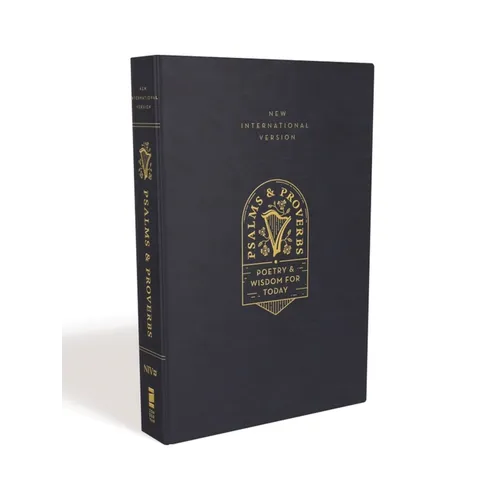 Niv, Psalms and Proverbs, Leathersoft Over Board, Navy, Comfort Print: Poetry and Wisdom for Today