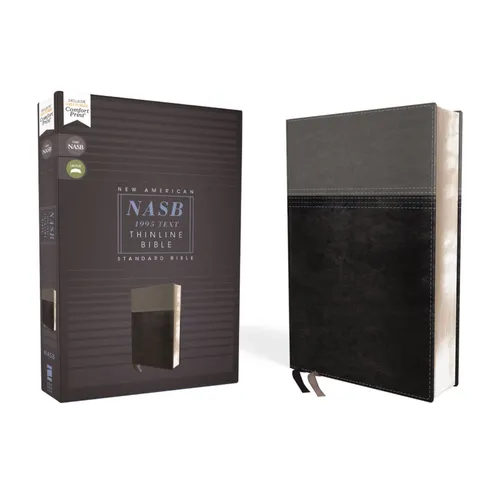 Nasb, Thinline Bible, Leathersoft, Black, Red Letter Edition, 1995 Text, Comfort Print