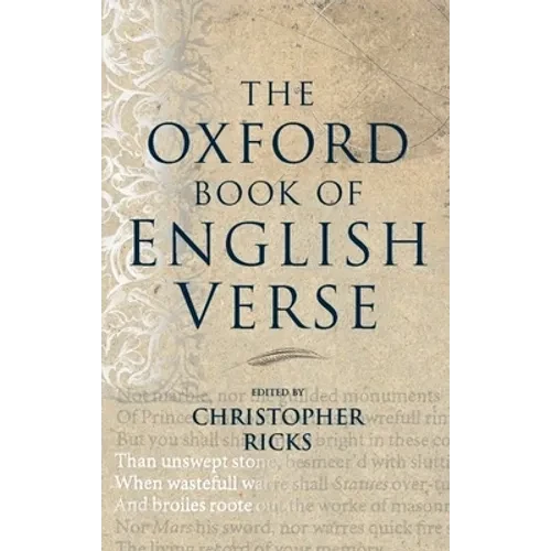 The Oxford Book of English Verse