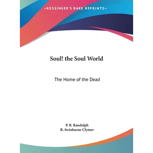 Soul! the Soul World: The Home of the Dead - Hardcover - IBook Store