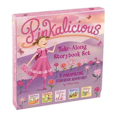 The Pinkalicious Take-Along Storybook Set: Tickled Pink, Pinkalicious and the Pink Drink, Flower Girl, Crazy Hair Day, Pinkalicious and the New Teache - Hardcover - IBook Store