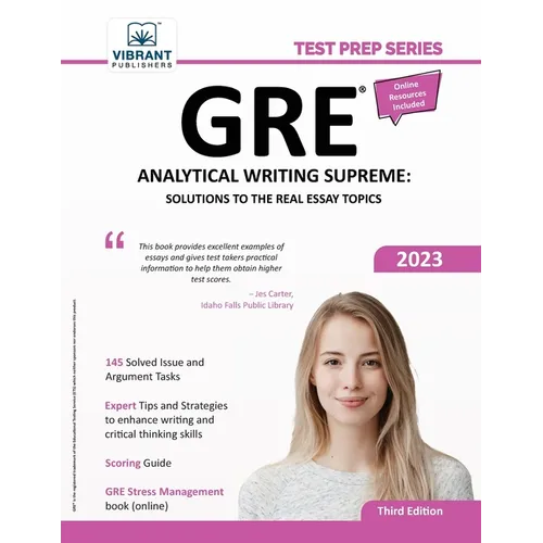 GRE Analytical Writing Supreme: Solutions to the Real Essay Topics - Paperback - IBook Store