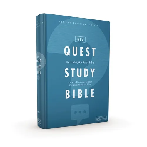 Niv, Quest Study Bible, Hardcover, Comfort Print: The Only Q and A Study Bible