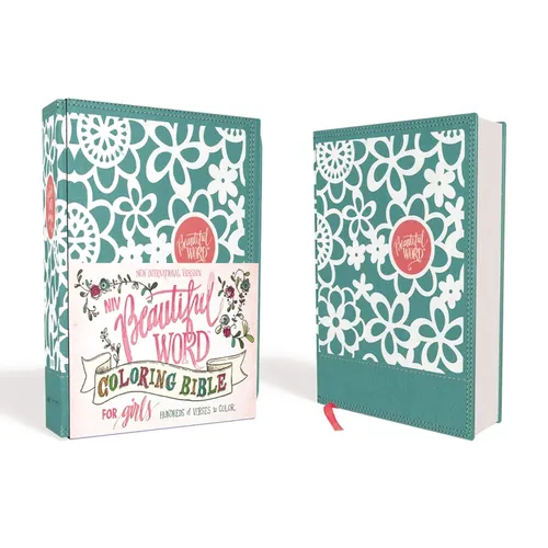 Niv, Beautiful Word Coloring Bible for Girls, Leathersoft Over Board, Teal: Hundreds of Verses to Color