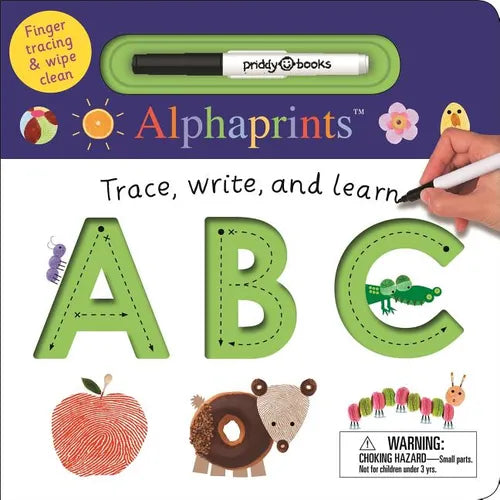 Alphaprints: Trace, Write, and Learn ABC: Finger Tracing & Wipe Clean