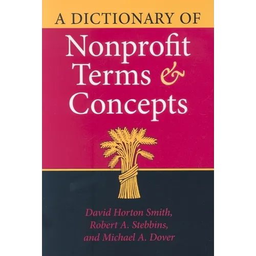 A Dictionary of Nonprofit Terms and Concepts - Hardcover - IBook Store