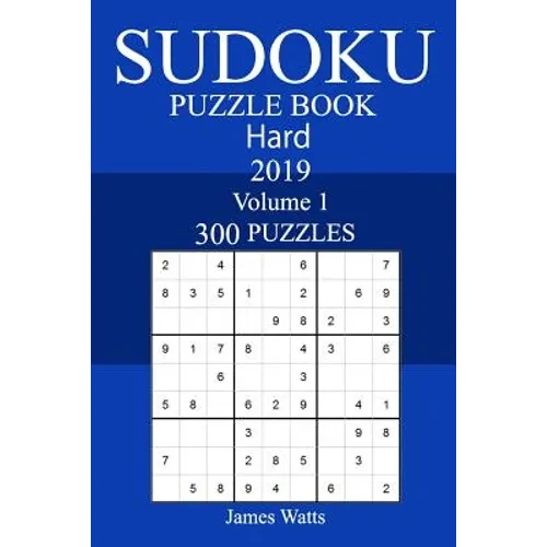 300 Hard Sudoku Puzzle Book 2019 - Paperback