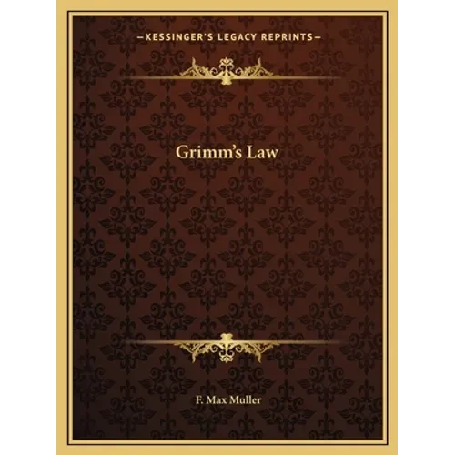 Grimm's Law - Paperback
