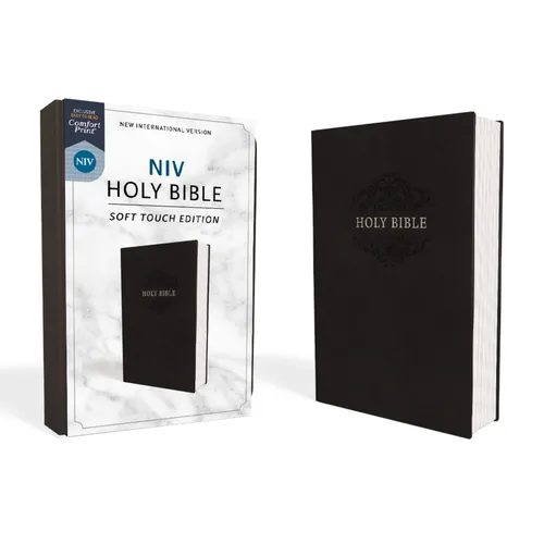 NIV, Holy Bible, Soft Touch Edition, Imitation Leather, Black, Comfort Print