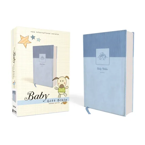 Niv, Baby Gift Bible, Holy Bible, Leathersoft, Blue, Red Letter, Comfort Print: Keepsake Edition