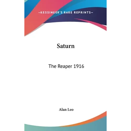 Saturn: The Reaper 1916 - Hardcover