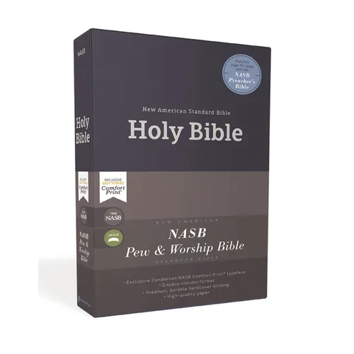 Nasb, Pew and Worship Bible, Hardcover, Blue, 1995 Text, Comfort Print