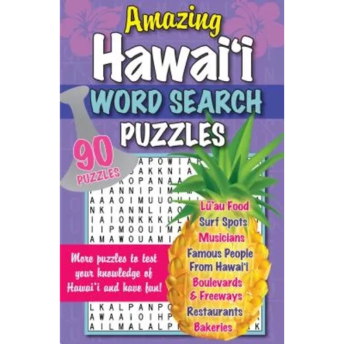 Amazing Hawaii Word Search Puzzles - Paperback