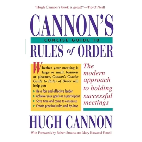 Cannon's Concise Guide to Rules of Order - Paperback