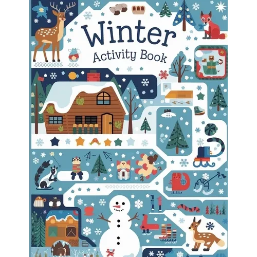Winter Activity Book for Kids: Tracing Shapes, Numbers, Words, Counting, Matching Objects, Shadow Matching Book for Kids, Activity Book for Kids 4-8 - Paperback