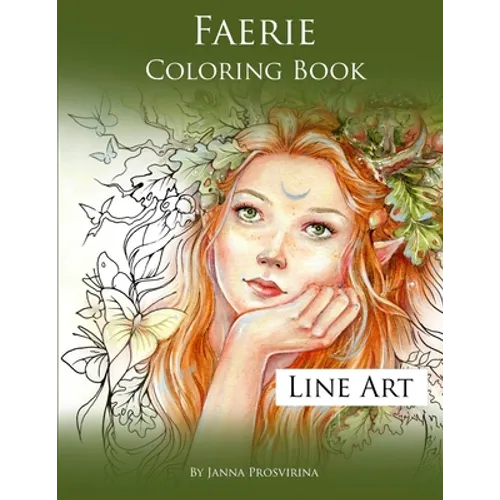Faerie Coloring Book: Line Art - Paperback - IBook Store