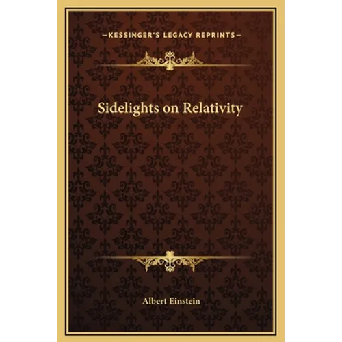 Sidelights on Relativity - Hardcover - IBook Store