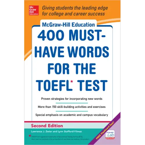 McGraw-Hill Education 400 Must-Have Words for the Toefl, 2nd Edition