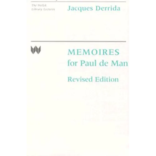 Memoires for Paul de Man - Paperback - IBook Store