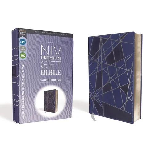 Niv, Premium Gift Bible, Youth Edition, Leathersoft, Blue, Red Letter Edition, Comfort Print: The Perfect Bible for Any Gift-Giving Occasion