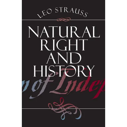 Natural Right and History - Paperback - IBook Store