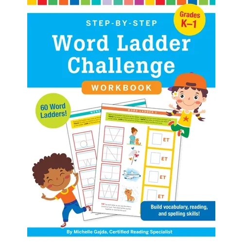 Step-By-Step Word Ladder Challenge Workbook (Grades K-1) - Paperback