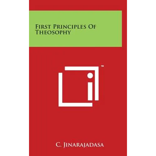 First Principles Of Theosophy - Hardcover - IBook Store