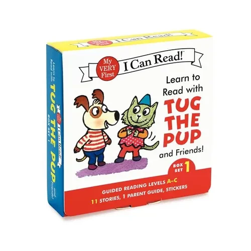 Learn to Read with Tug the Pup and Friends! Box Set 1: A Box of 11 Stories, 1 Parent Guide, and Reward Stickers for Beginning Readers; Reading Level A - Paperback