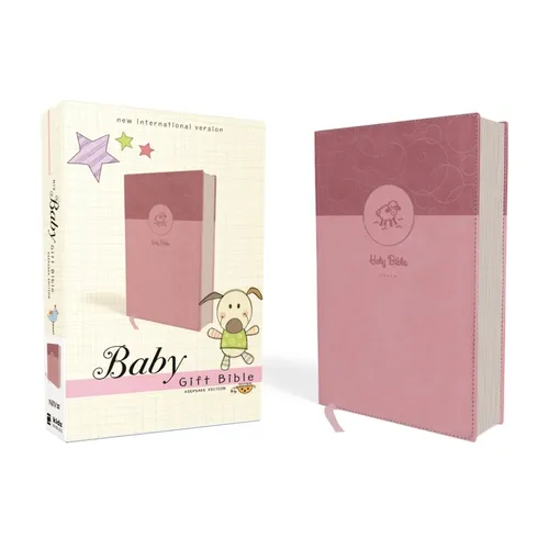 Niv, Baby Gift Bible, Holy Bible, Leathersoft, Pink, Red Letter, Comfort Print: Keepsake Edition