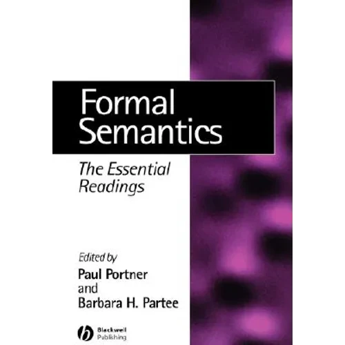 Formal Semantics - Paperback