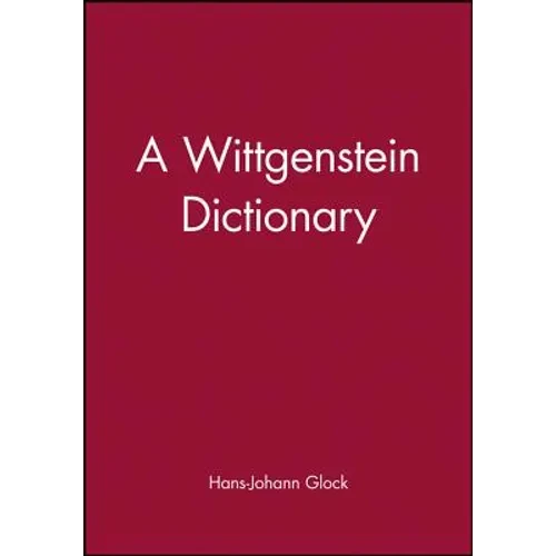 Wittgenstein Dictionary - Paperback