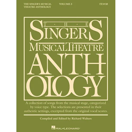 The Singer's Musical Theatre Anthology - Volume 3 Tenor Book