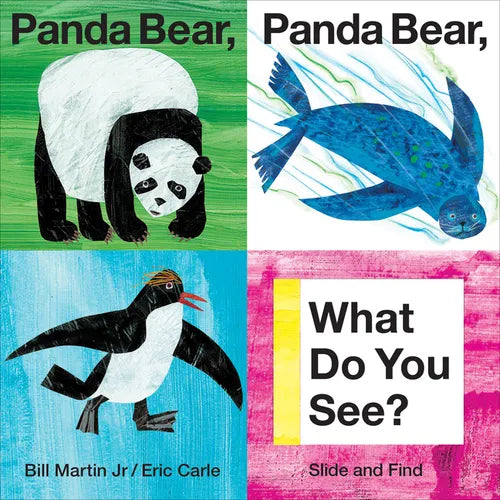 Panda Bear, Panda Bear, What Do You See? Slide and Find (Brown Bear and Friends): An Interactive Board Book Edition of the Classic Eric Carle Picture