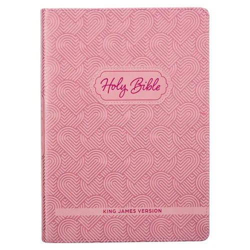 KJV Kids Bible, 40 Pages Full Color Study Helps, Presentation Page, Ribbon Marker, Holy Bible for Children Ages 8-12, Light Pink Hearts Faux Leather F - Leather - IBook Store