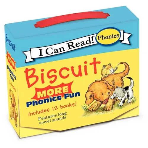 Biscuit: More 12-Book Phonics Fun!: A Box of 12 Mini-Books Featuring Short and Long Vowel Sounds for Dog Lovers - Paperback