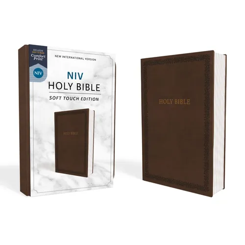 NIV, Holy Bible, Soft Touch Edition, Imitation Leather, Brown, Comfort Print