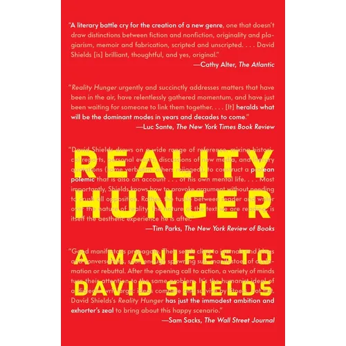Reality Hunger: A Manifesto