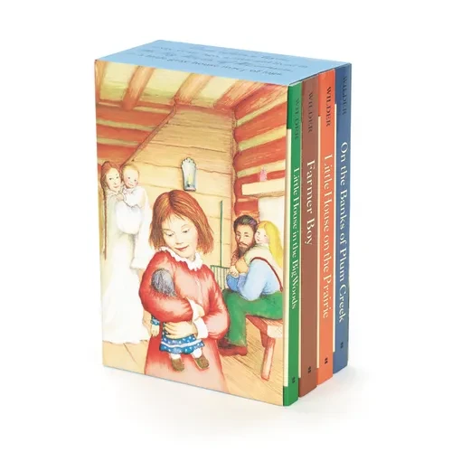 Little House 4-Book Box Set: Little House in the Big Woods, Farmer Boy, Little House on the Prairie, on the Banks of Plum Creek - Boxed Set
